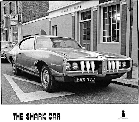 LONDON - JANUARY 1973: The Shark Car photographed in West London on 8th January 1973 (Photo by Brian Cooke/Redferns) *** Sharks;The Shark Car ***
